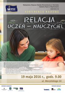 Konferencja "Relacja uczeń - nauczyciel plakat