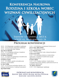 Rodzina i szkoła wobec wyzwań cywilizacyjnych2