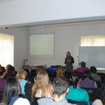M. Sc. Ivana Varičak prezentuje ofertę edukacyją uczelni partnerskiej