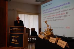 Mgr Marek Solarz podczas prezentacji