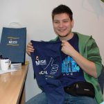 Student z Chorwacjiz koszulką MWSE