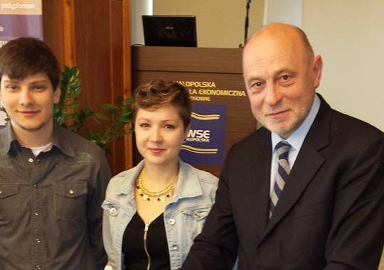 Studenci z Chorwacji i europoseł Bogusław Sonik