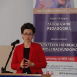 Pani dr Barbara Klasińska w trakcie wystąpienia