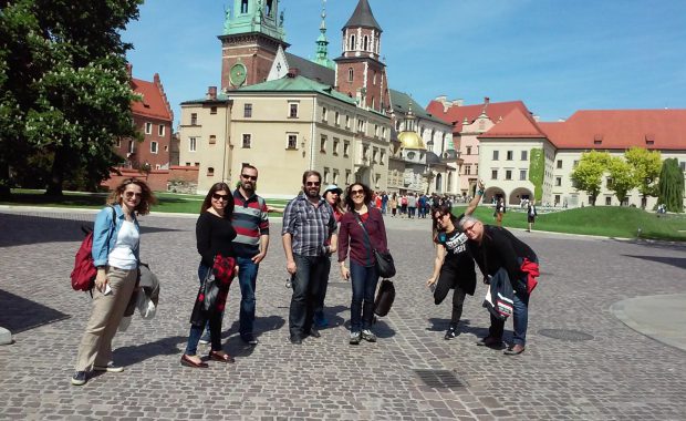 Goście Erasmusa podczas wycieczki do Krakowa