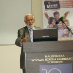 Prof. Jan Rajmund Paśko, kierownik Katedry Nauk o Wychowaniu w trakcie wystąpienia
