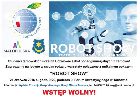 Robot show plakat