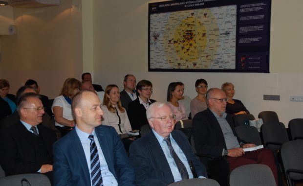 Goście z Poznania, od prawej prof. dr hab. Jerzy Olszewski (UE P), dr inż. Krzysztof Hankiewicz (PP)
