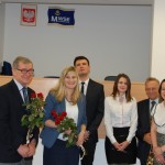 Grupa studentów z promotorem dr K. Barwaczem