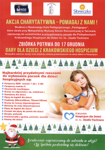 Zbiórka dla hospicjum - plakat 2018